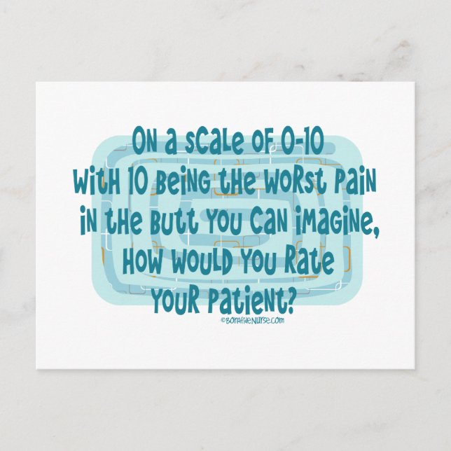 How would Nurses rate their Patient Postcard (Front)