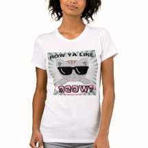 How Ya Like MEOW? Cat Face With Sunglasses T-Shirt