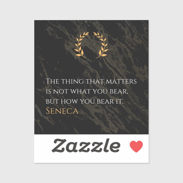 How You Bear It - Seneca Stoic Philosophy Quote (Sheet)