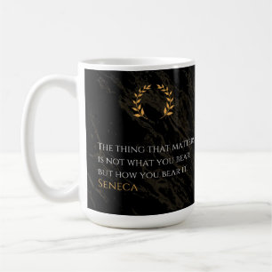 How You Bear It - Seneca Stoic Philosophy Quote Coffee Mug