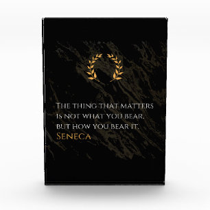 How You Bear It - Seneca Stoic Philosophy Quote Photo Block