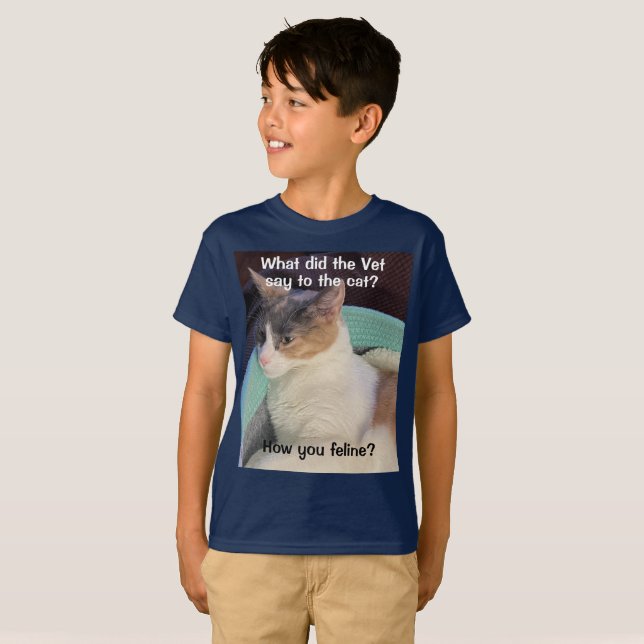 How you feline? Boy's T-Shirt (Front Full)