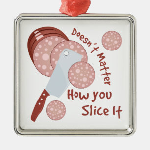 How You Slice It Metal Tree Decoration