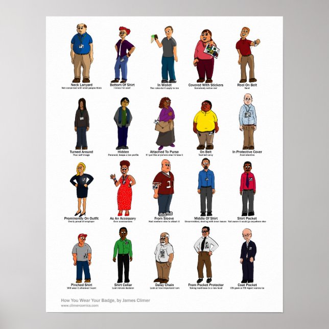 How You Wear Your Badge Poster (Front)