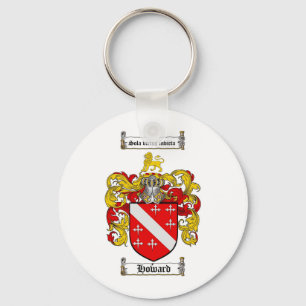 HOWARD FAMILY CREST -  HOWARD COAT OF ARMS KEY RING