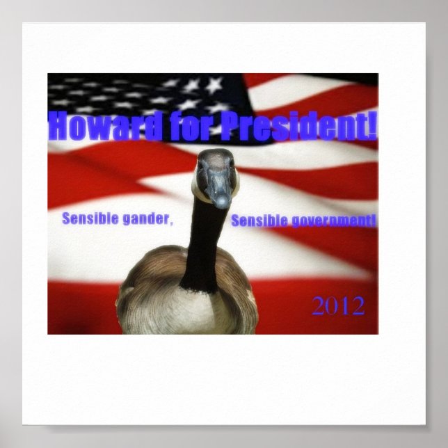 Howard for President 2012 Poster (Front)