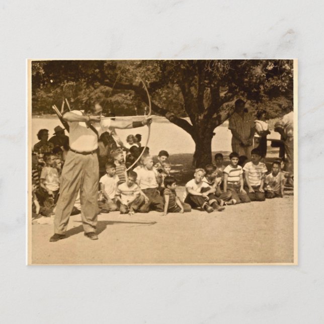 Howard Hill in Griffith Park 1958 Postcard (Front)