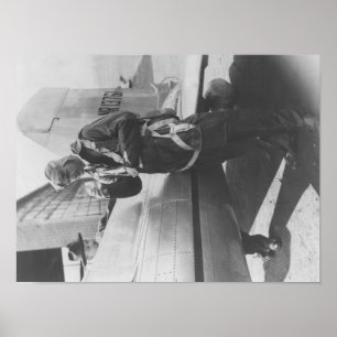 Howard Hughes Pilot Boarding Plane in Full Poster