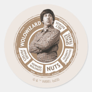 Howard Info Graphic Classic Round Sticker