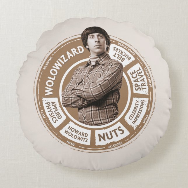 Howard Info Graphic Round Cushion (Front)