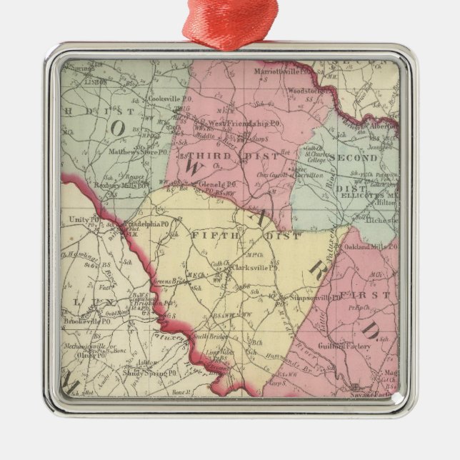 Howard Metal Tree Decoration (Front)