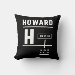 Howard Personalised Name Birthday Gift Cushion