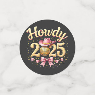 Howdy 2025 New Year Eve Cowboy Western Confetti