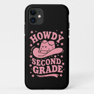 Howdy 2nd Grade Cowboy Cowgirl Back To School iPhone 11 Case