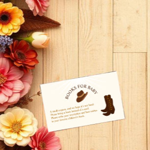 Howdy Baby! Cowboy Western Books For Baby Enclosure Card