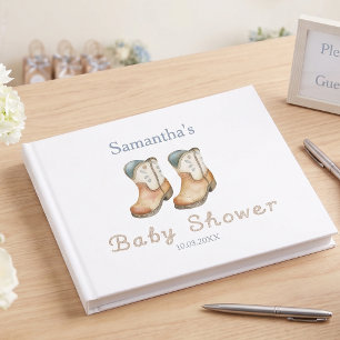 Howdy Baby Little Cowboy Baby Shower Guest Book