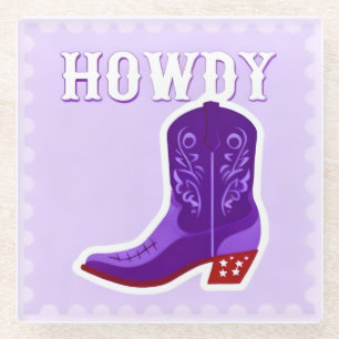 HOWDY Bar Glass Coaster