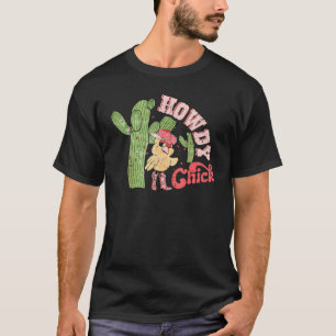 Howdy Chick Retro Groovy Howdy Honey Western Valen T-Shirt