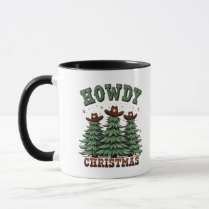 Howdy Christmas Cactus Western Xmas  Mug