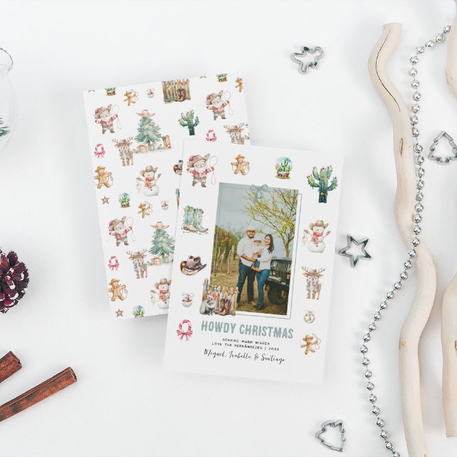 Howdy Christmas | Fun Western Christmas Photo Holiday Card (Creator Uploaded)