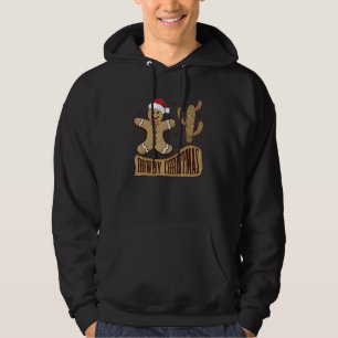 Howdy Christmas Gingerbread Merry Christmas Desert Hoodie
