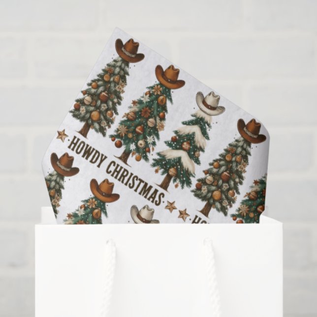Howdy Christmas Tissue Paper (Gift Bag)