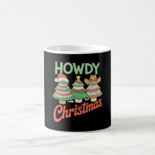 Howdy Christmas Tree Cowboy Western Cakes Xmas Coffee Mug