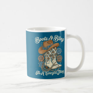 Howdy Country Rodeo Boots &amp; Bling Its A Cowgir Coffee Mug