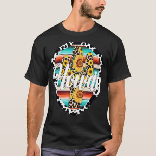 HOWDY Cow Leopard Cactus Serape Cactus print Sunf T-Shirt