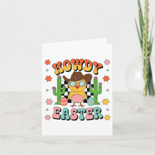 Howdy Cowboy Chicks Dig Me Easter Happy Easter Card