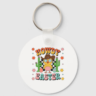 Howdy Cowboy Chicks Dig Me Easter Happy Easter Key Ring