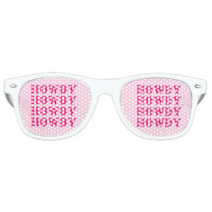 Howdy Cowgirl Disco Last Rodeo Bachelorette Retro Sunglasses