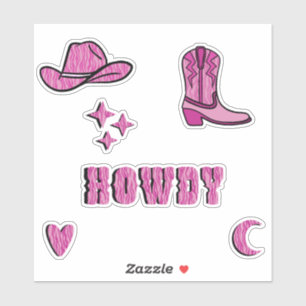 Howdy Cowgirl! Sticker pack 