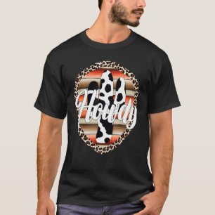HOWDY CowLeopard Cactus Serape Cactus print Rodeo T-Shirt