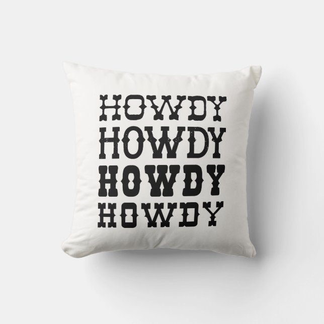 Howdy Cushion (Front)
