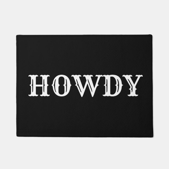 HOWDY DOORMAT (Front)