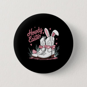 Howdy Easter 6 Cm Round Badge
