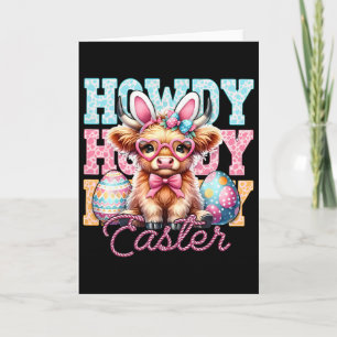 Howdy Easter Bunny Ears Happy Easter Day Card