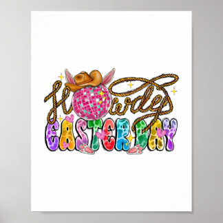 Howdy Easter Day Poster