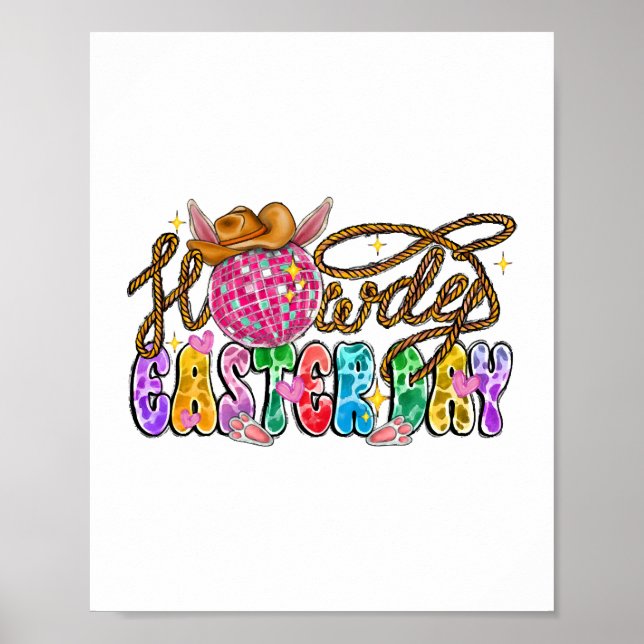 Howdy Easter Day Poster (Front)