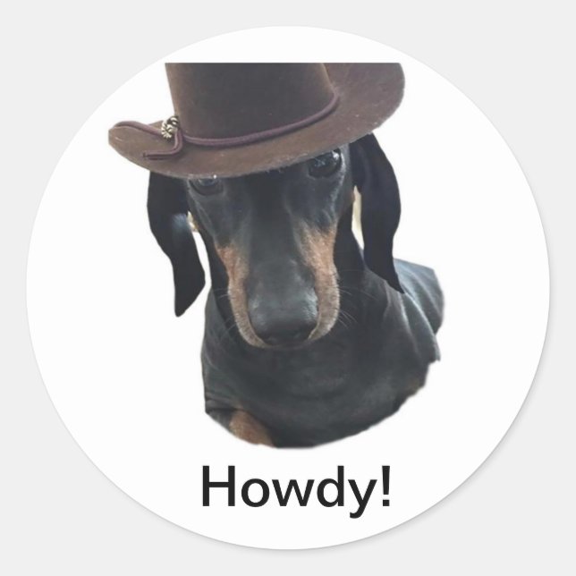 Howdy! Envelope Stickers (Front)