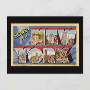 Howdy from New York Postcard