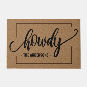 Howdy - Funny Personalise Welcome Doormat