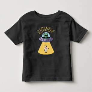 Howdy, Funny UFO Graphic Toddler T-Shirt