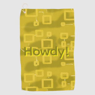 Howdy Geometric  Golf Towel