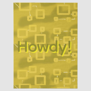 Howdy Geometric Tissue Paper