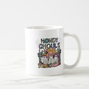 Howdy Ghouls Western Halloween Fall Ghosts Boo Coffee Mug