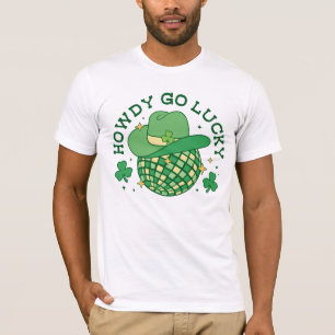 Howdy Go Lucky Whimsy Country Stylish T-Shirt