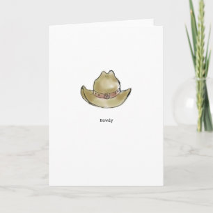 Howdy Greeting Card