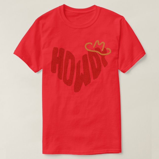 Howdy Heart TShirt 2 (Design Front)